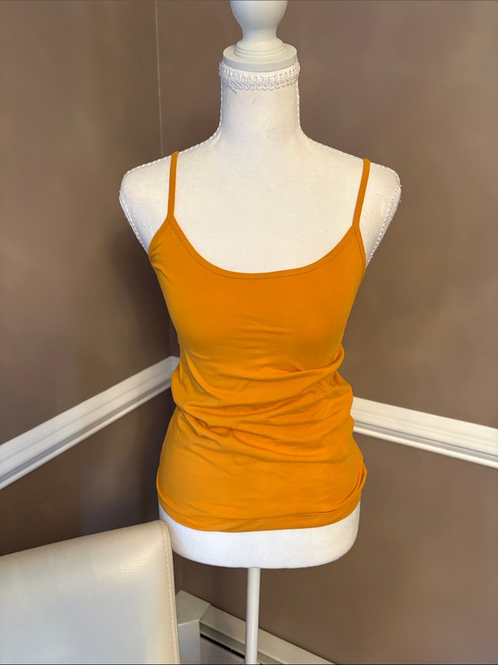 Forever 21 Mustard Spaghetti Strap Tank